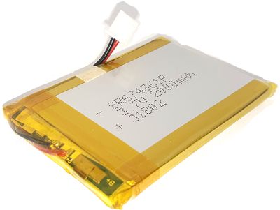 Li-Po BATTERY 3.7V 2000mAh 6x44x63mm