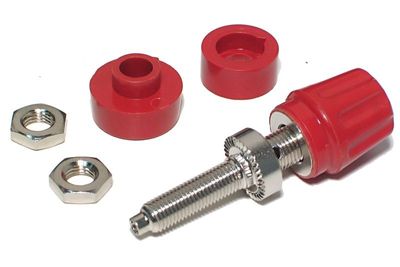 4mm 63A 60V CAPTIVE BINDING POST Hirschmann RED
