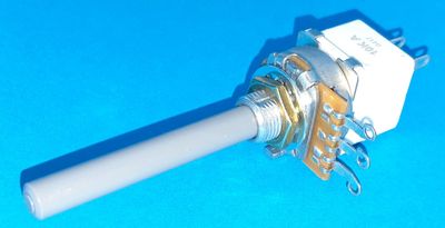 POTENTIOMETER with SWITCH MONO 6,3mm 0,4W LIN 10kohm