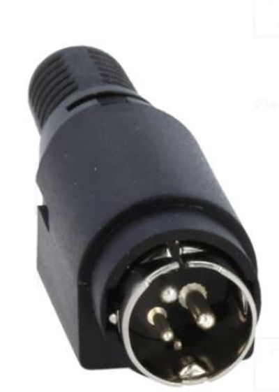 MINIDIN POWER CONNECTOR 3-PIN MALE