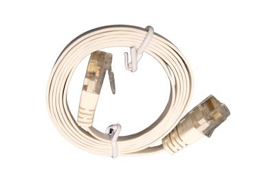 CAT6 FLAT NETWORK CABLE U/UTP 0,5m white