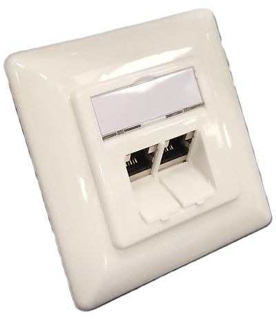 WALL MOUNT BOX CAT6 2xRJ45
