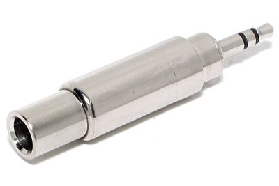 ADAPTER JACK STEREO 6,3mm / PLUG STEREO 3,5mm METAL ADAPTER JACK STEREO 6,3mm / PLUG STEREO 3,5mm METAL