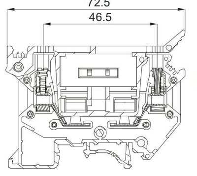 FUSE HOLDER FOR DIN RAIL 5x20mm max 6,3A