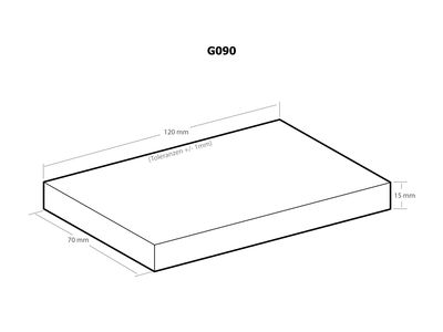 PLASTIC ENCLOSURE 120x70x15mm läpinäkyvä