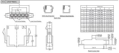 3,0mm 1x3pole male wire w/o mounting ear UL 94V-0 3,0mm 1x3pole male wire w/o mounting ear UL 94V-0