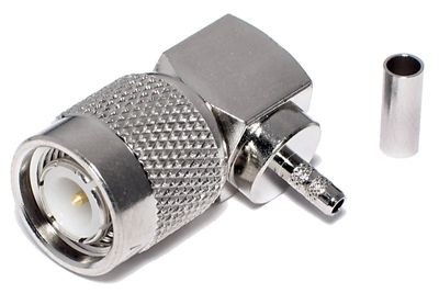 TNC CONNECTOR MALE ANGLE CRIMP RG174 TNC CONNECTOR MALE ANGLE CRIMP RG174