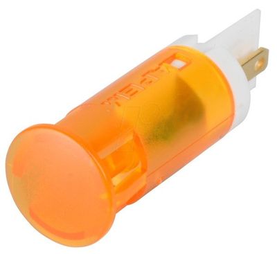10mm 230VAC LED INDICATOR LIGHT ORANGE 2.8X0.8mm