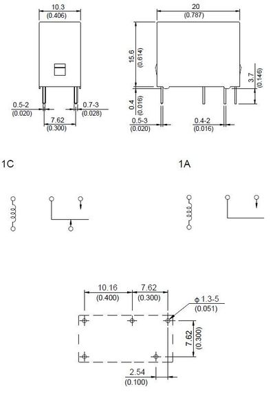 PCB-RELAY 7A 12V 1P