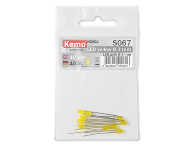LED Ø3mm yellow, approx. 10 pieces