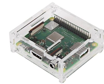 Joy-IT RASPBERRY PI 3A+ TRANSPARENT CASE