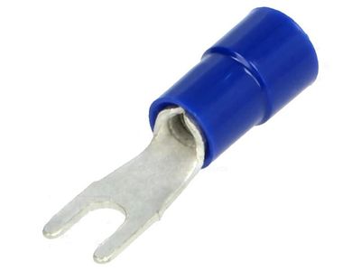 FORK TERMINAL 3,2/4,8mm BLUE