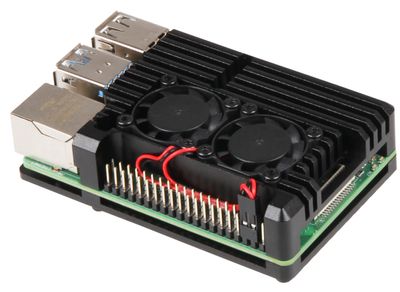 Joy-IT RASPBERRY PI 4B ALUMINIUM CASE BLACK DUAL FANS Joy-IT RASPBERRY PI 4B ALUMINIUM CASE BLACK DUAL FANS