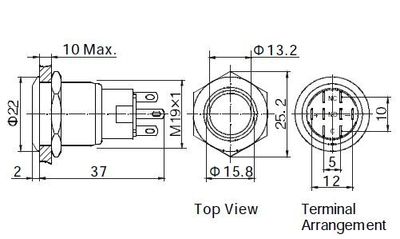 PUSH-BUTTON SWITCH WITH GREEN LED PUSH-BUTTON SWITCH WITH GREEN LED