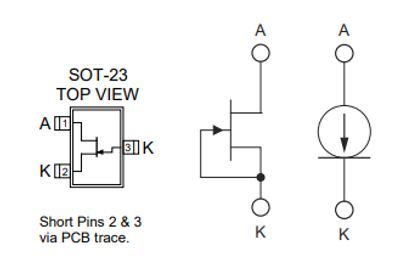 CURRENT REGULATING DIODE SST511 SOT23
