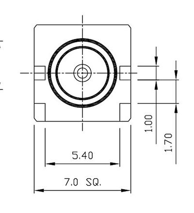 SMA(F) ST-RP JACK PCB EDGE