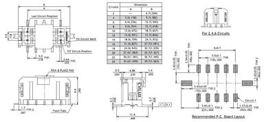 3,0mm 24pole smd male vertical Sn Halogen Free