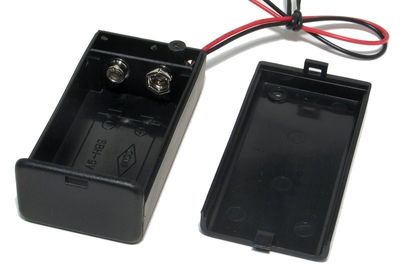 BATTERY HOLDER 9V WITH ENCLOSURE