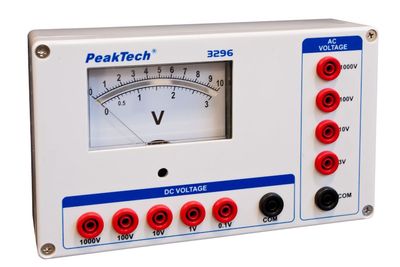 PeakTech 3296 ANALOG VOLTMETER 0-1000V AC/DC PeakTech 3296 ANALOG VOLTMETER 0-1000V AC/DC