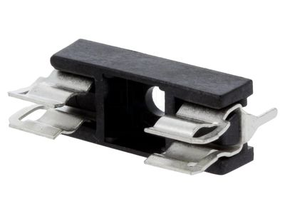FUSE HOLDER PCB 5x20mm BLACK