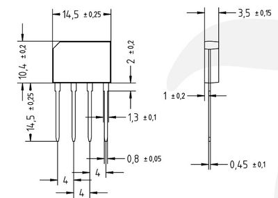DIODE BRIDGE 3A 600V DIODE BRIDGE 3A 600V