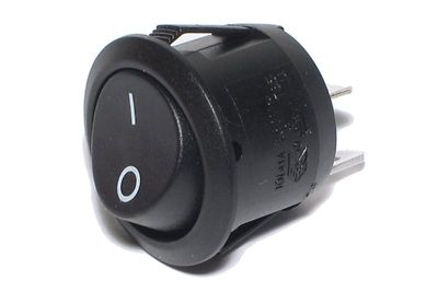 ROCKER SWITCH ROUND 1-POLE ON/OFF 10A 250VAC black ROCKER SWITCH ROUND 1-POLE ON/OFF 10A 250VAC black