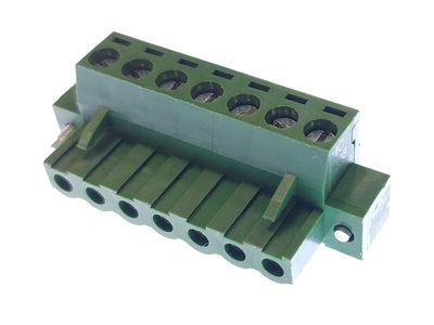 TERMINAL BLOCK 7x R5,08 for wire + fixing screws