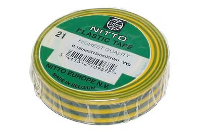 PVC electrical tape yellow-green 10m PVC electrical tape yellow-green 10m