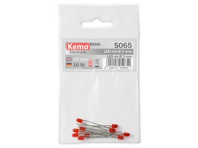LED Ø3mm red, approx. 10 pieces
