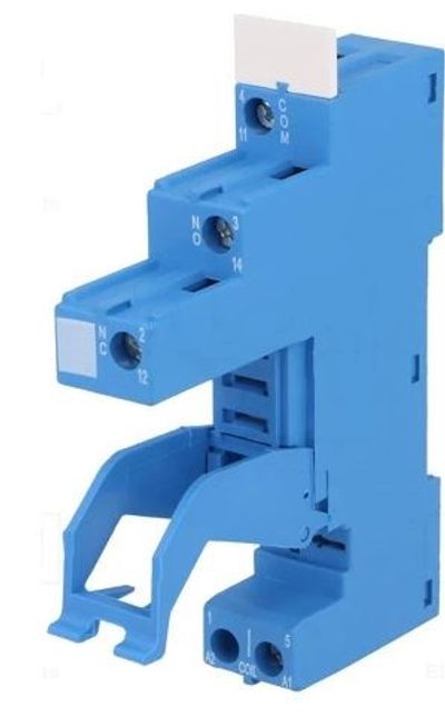 RELAY SOCKET DIN-RAIL FOR FINDER 46.61 RELAYS