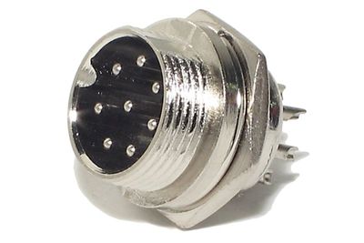 MIC CONNECTOR 8-PIN PANEL MOUNTSOCKET MIC CONNECTOR 8-PIN PANEL MOUNTSOCKET