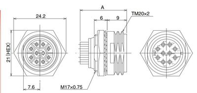 Hirose RM15TRD-12P(71)RM15TRD-12P(71) CONNECTOR MALE 12 POS Hirose RM15TRD-12P(71)RM15TRD-12P(71) CONNECTOR MALE 12 POS