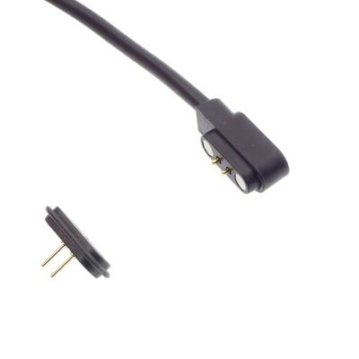 USB cable with a 2-pin magnetic connector + mating counterpart