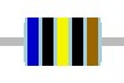 METAL FILM RESISTOR 0,17W: 604ohm METAL FILM RESISTOR 0,17W: 604ohm