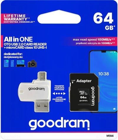Memory Card microSDHC Kit 64GB