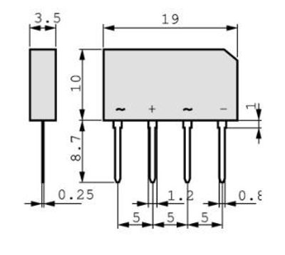 DIODE BRIDGE 1,5A 500Vrms