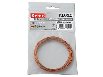 LACQUER INSULATED COPPER WIRE Ø1.0mm 6m
