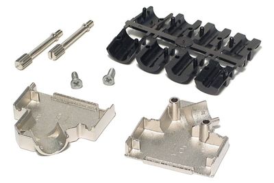 D15 CONNECTOR ENCLOSURE 45deg ANGLE METAL