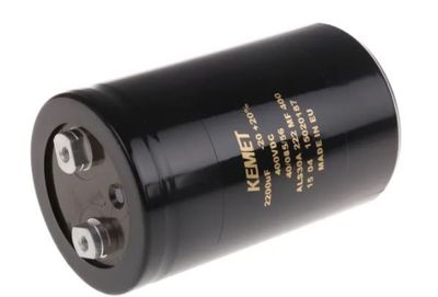2200µF 400V dc Aluminium Electrolytic With Screw Terminal