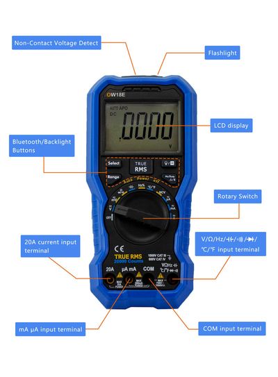 Owon OW18E DIGITAL MULTIMETER BT+TRMS