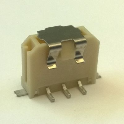 3,0mm 1x3pole smd male vertical smd tabs White Sn 3,0mm 1x3pole smd male vertical smd tabs White Sn