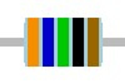 METAL FILM RESISTOR 0,6W: 365ohm