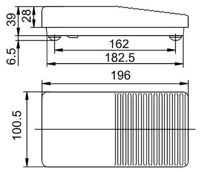 FOOT SWITCH, DPST-NO, 6A, 250VAC ON-(ON)