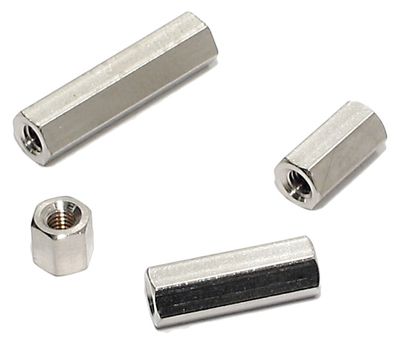 BRASS SPACER M2,5 5mm