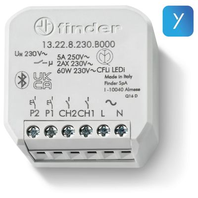 Finder YESLY Electronic multifunction relay 2 Pole