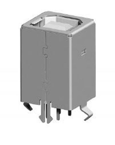 USB-B vertical white Au Flash