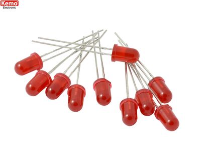 LED Ø5mm red, approx. 10 pieces