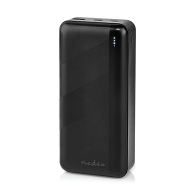 Powerbank 1x USB-A, 1x USB-C 5V 30Ah, black