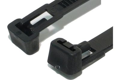 RELEASIBLE CABLE TIE 125x7,6mm BLACK