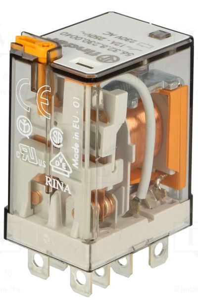 POWER RELAY DPDT 12A 230VAC
